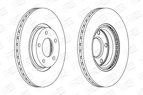 Диск гальмівний CHAMPION 562635CH
