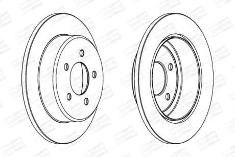 Гальмівний диск задній CHRYSLER VOYAGER, GRAND VOYAGER/ DODGE CARAVAN/ JEEP CHEROKEE/ SSANGYONG CHAMPION 562646CH