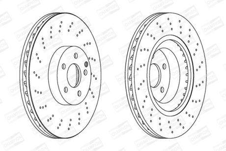 Диск гальмівний CHAMPION 562678CH-1
