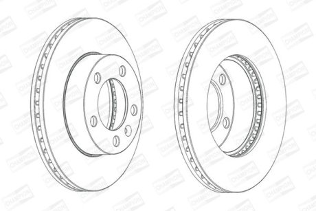 Диск гальмівний CHAMPION 562713CH1