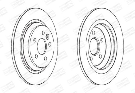 Диск гальмівний CHAMPION 562741CH