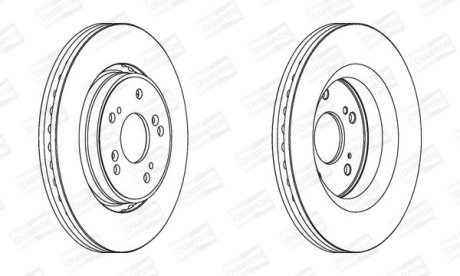 Диск гальмівний CHAMPION 562746CH