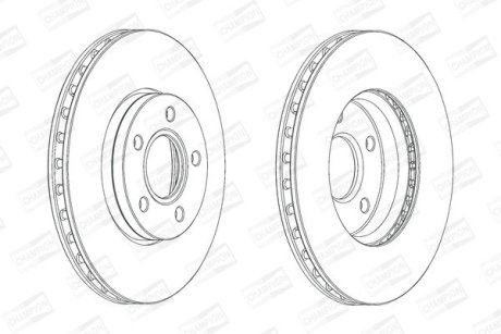 Диск гальмівний CHAMPION 562752CH