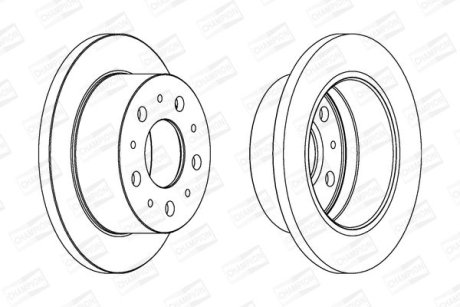 Диск гальмівний CHAMPION 562753CH