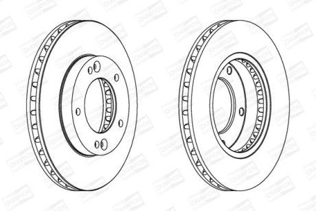 Диск гальмівний CHAMPION 562772CH