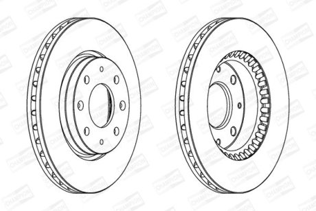Диск гальмівний CHAMPION 562794CH