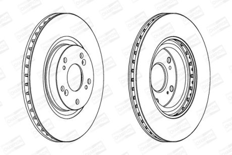 Диск гальмівний CHAMPION 562807CH