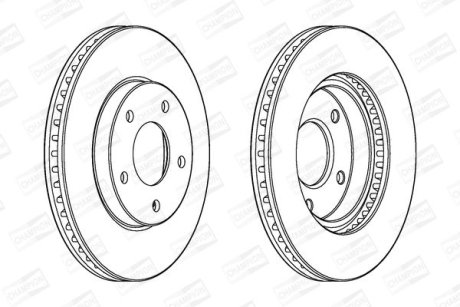 Диск гальмівний CHAMPION 562820CH
