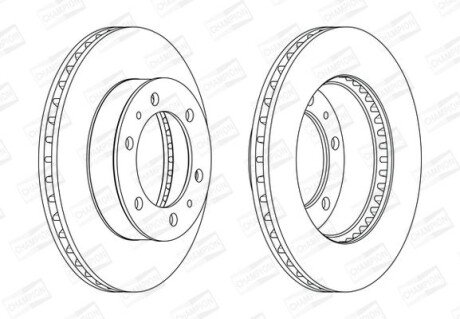 Гальмівний диск CHAMPION 562861CH