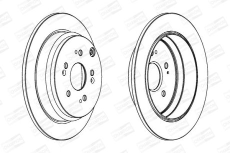 Диск гальмівний CHAMPION 562884CH