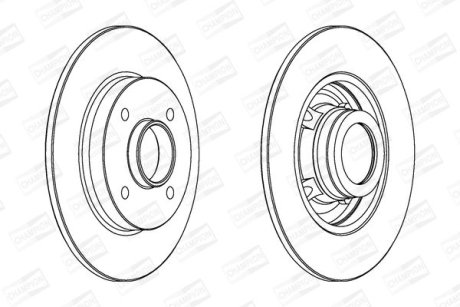 Диск гальмівний CHAMPION 562938CH-1