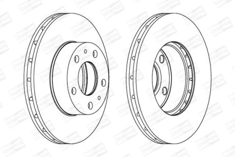 Диск гальмівний CHAMPION 563026CH
