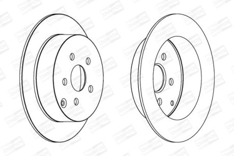 Диск гальмівний CHAMPION 563037CH