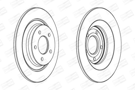 Диск гальмівний CHAMPION 563038CH