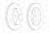 Гальмівний диск передній Jeep Cherokee, Compass / Dodge Nitro, Ram CHAMPION 563041CH (фото 1)