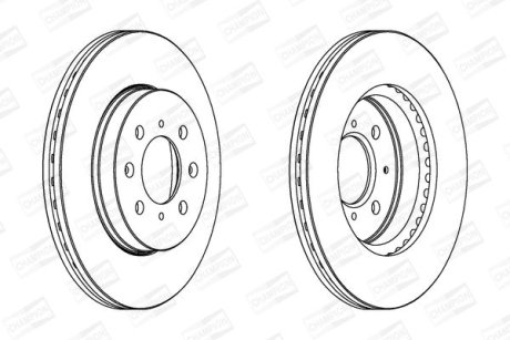 Диск гальмівний CHAMPION 563065CH