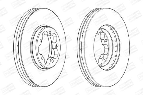 Диск гальмівний CHAMPION 563123CH