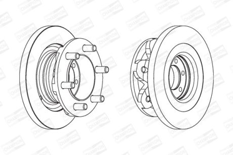 Диск гальмівний CHAMPION 567118CH-1