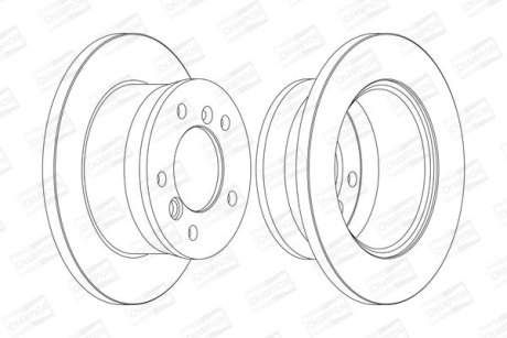 Диск гальмівний CHAMPION 567761CH