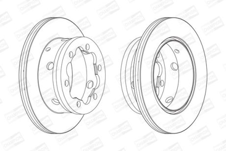Диск гальмівний CHAMPION 567810CH