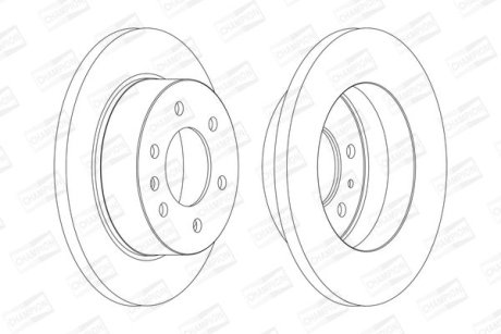 Диск гальмівний CHAMPION 569137CH