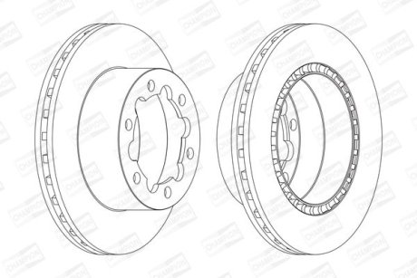 Диск гальмівний CHAMPION 569138CH