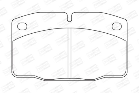 Гальмівні колодки передні Opel Ascona B, C, Corsa A, Kadett D, E, Omega A, Vectra A CHAMPION 571276CH