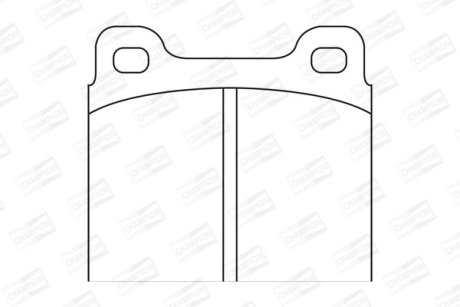 Гальмівні колодки передні Mercedes / Opel / Audi / BMW / Ford / Volvo / Porsche CHAMPION 571279CH