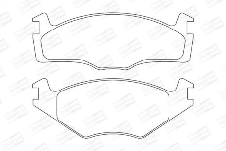 Гальмівні колодки передні VW Golf, Jetta, Passat, Scirocco / Seat Cordoba, Ibiza / Rover 100 CHAMPION 571316CH