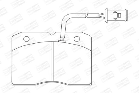 Гальмівні колодки CHAMPION 571422CH