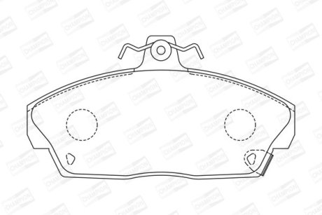 Гальмівні колодки передні Honda Civic VI, VII, Concerto / Rover 200, 25, 400, 45, 800 CHAMPION 571438CH