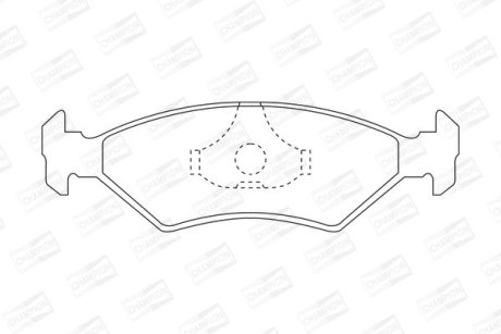 Гальмівні колодки передні Mazda 121 / Ford Escort III, IV, Fiesta II, III, ORion II, Sierra CHAMPION 571536CH