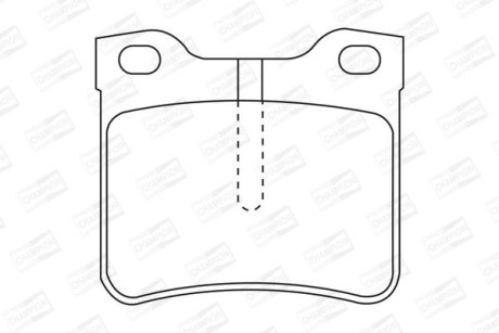 Гальмівні колодки задні Mercedes V-Class, Vito CHAMPION 571845CH