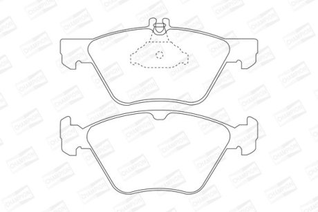 Колодки гальмівні дискові CHAMPION 571876CH