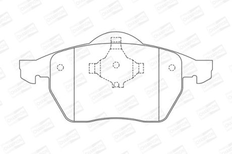 Колодки гальмівні дискові CHAMPION 571921CH