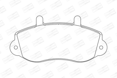 Колодки гальмівні дискові CHAMPION 571932CH