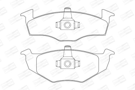 Колодки гальмівні дискові CHAMPION 571939CH