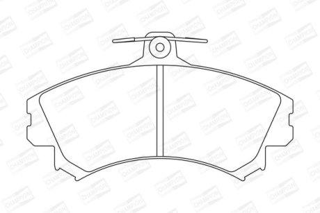 Колодки тормозные дисковые передние Mitsubishi Carisma (DA_) (95-06), Colt VI (Z3_A, Z2_A) (02-12) CHAMPION 571940CH