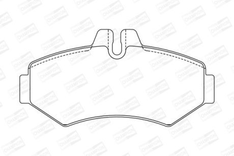 Колодки гальмівні дискові CHAMPION 571950CH