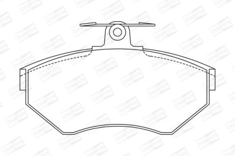 Колодки гальмівні дискові CHAMPION 571955CH