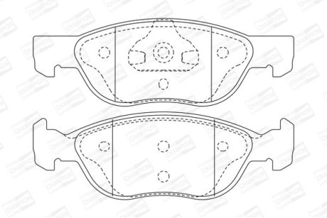 Колодки гальмівні дискові CHAMPION 571973CH