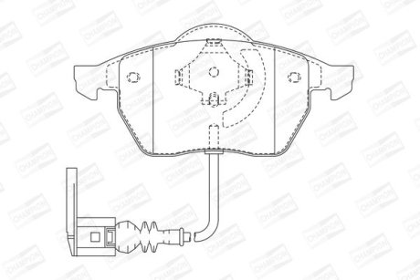 Колодки тормозные дисковые передние AUDI A3, S3 Quattro, TT, TT Quattro SEAT Leon, Toledo SKODA Octavia VW Beetle, Bora, Gol CHAMPION 571984CH