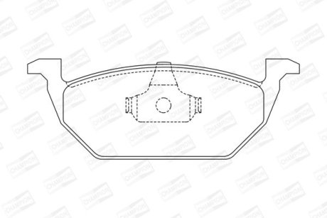 Колодки гальмівні дискові CHAMPION 571985CH