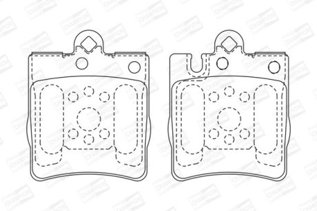 Колодки гальмівні дискові CHAMPION 571988CH