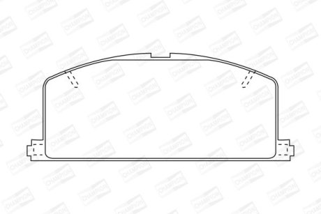 Колодки гальмівні дискові CHAMPION 572255CH