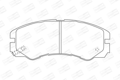 Гальмівні колодки задні Opel Frontera, Monterey / Isuzu CHAMPION 572348CH