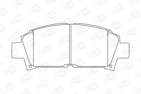 Гальмівні колодки передні Toyota Avensis, MR2 CHAMPION 572357CH