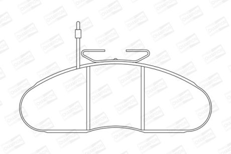 Гальмівні колодки передні Mercedes W631 / Nissan Cabstar, Trade / Renault Messenger CHAMPION 572374CH