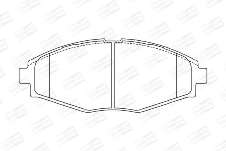Колодки тормозные Ланос 1,5/Сенс/Матиз перед (R13) (к-т 4шт) CHAMPION 572402CH