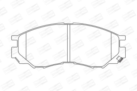 Гальмівні колодки передні Mitsubishi Eclipse, L200, L400, Lancer CHAMPION 572419CH